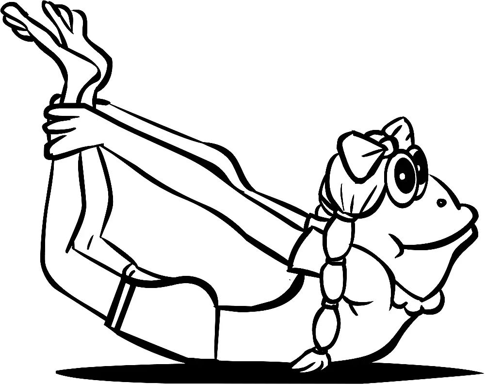 Çocuklar İçin Yoga Boyama Sayfaları 