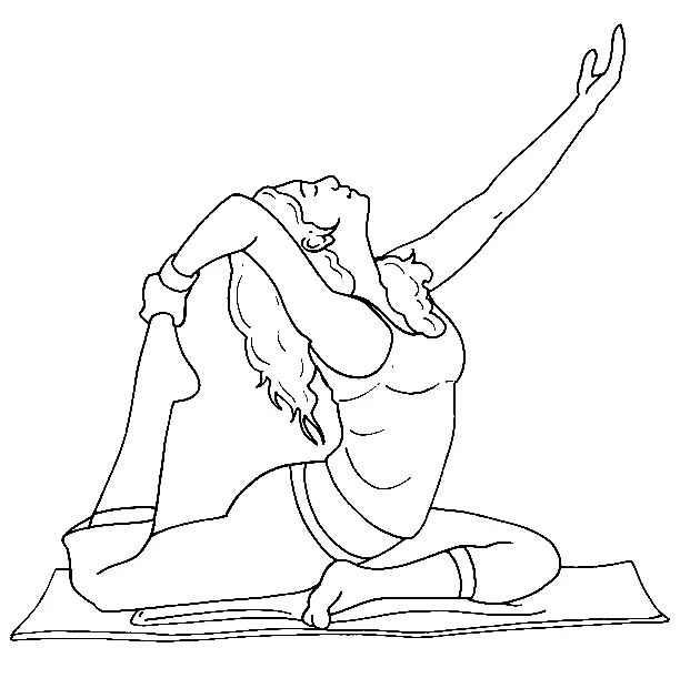 Çocuklar İçin Yoga Boyama Sayfaları 