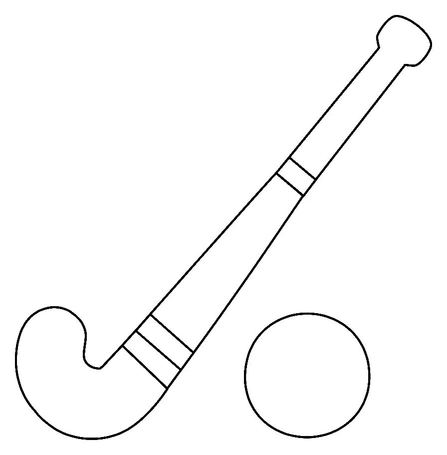 Çocuklar İçin Çim-Hokeyi Boyama Sayfaları 