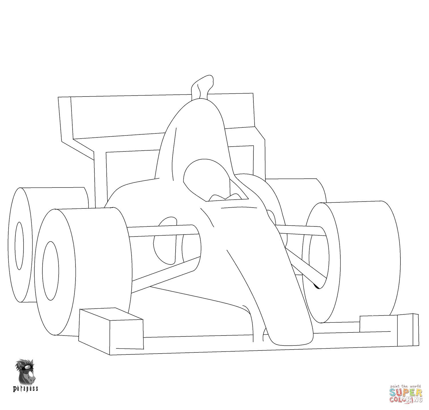 Çocuklar İçin F1 Boyama Sayfaları 