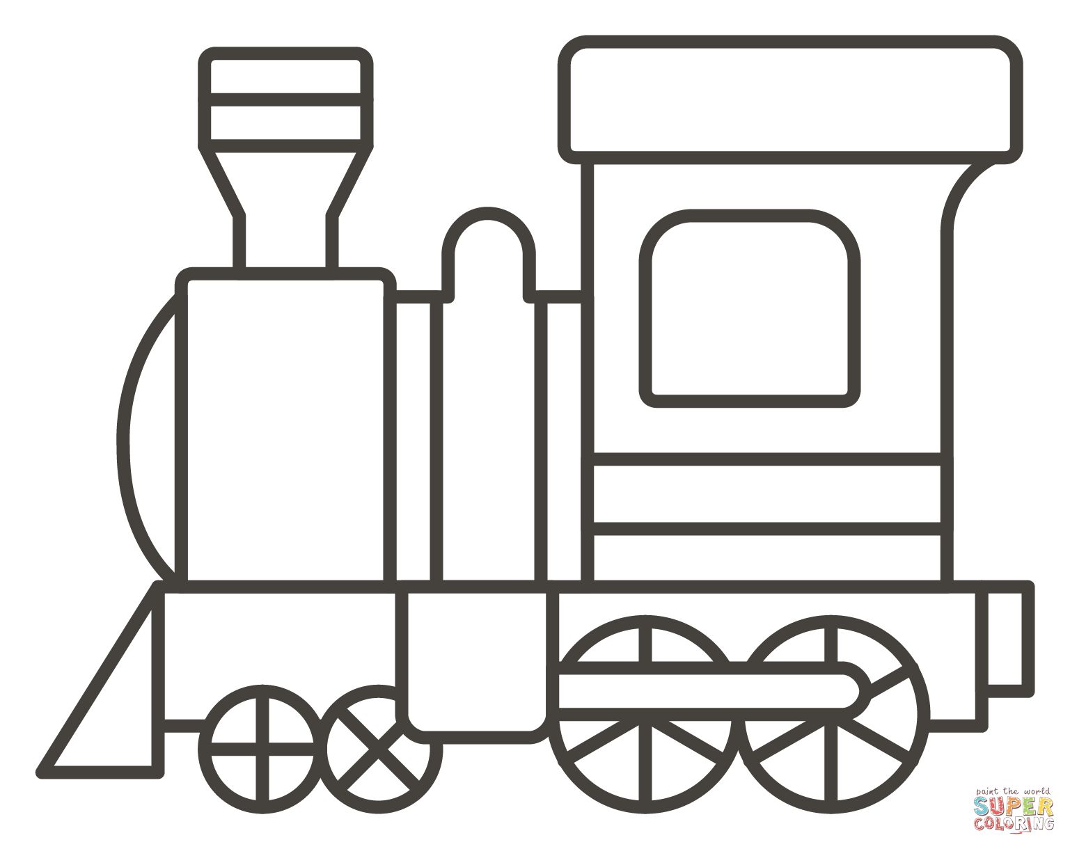Çocuklar İçin Tren Boyama Sayfaları 