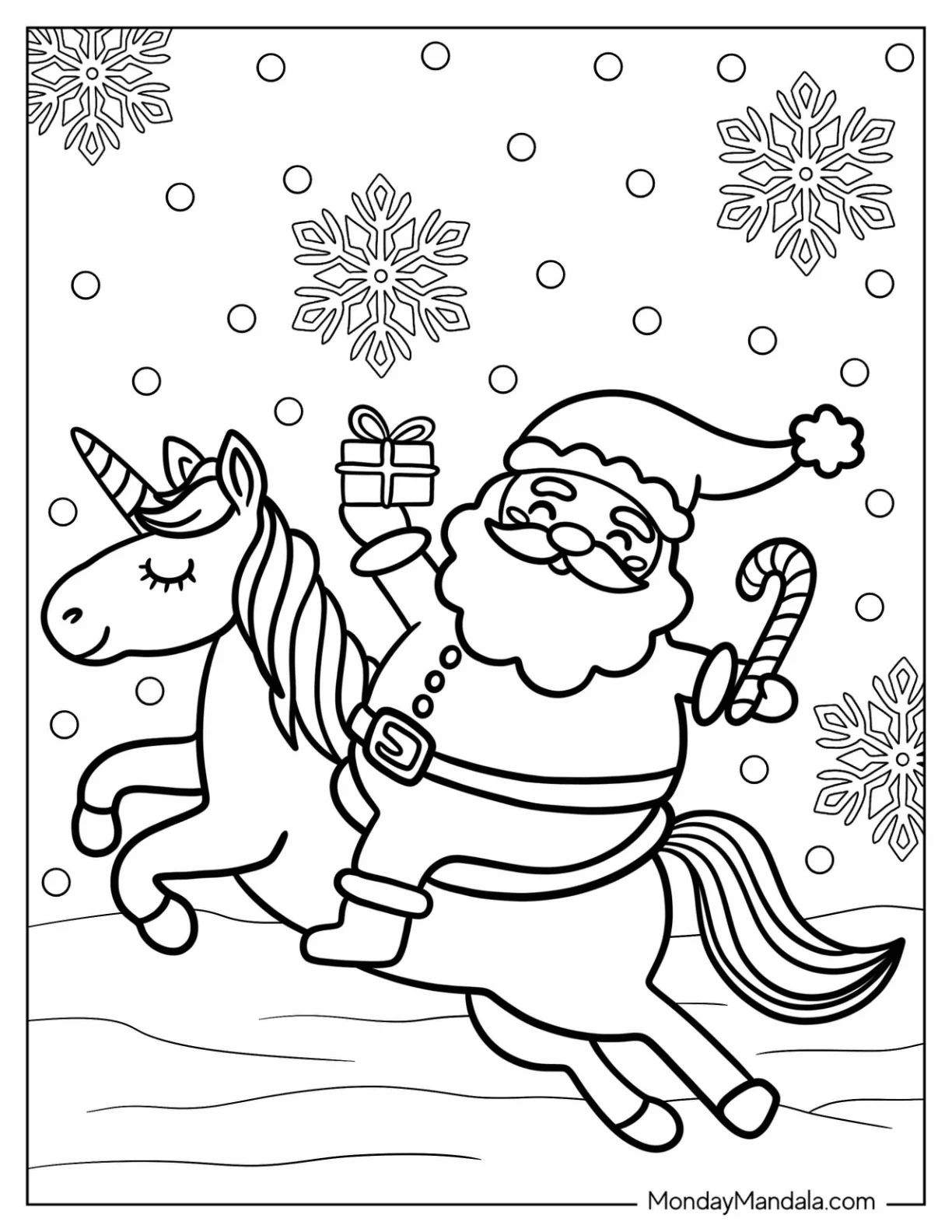 Çocuklar İçin  Unicorn Boyama Sayfaları 