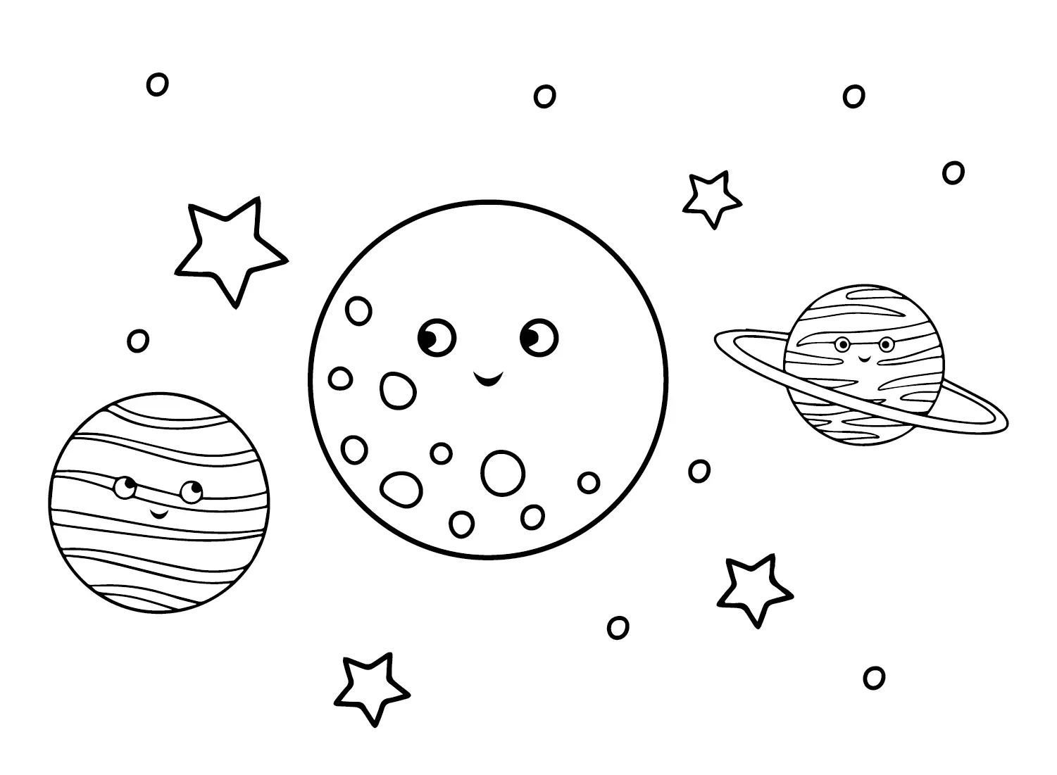 Çocuklar İçin  Mars Boyama Sayfaları 