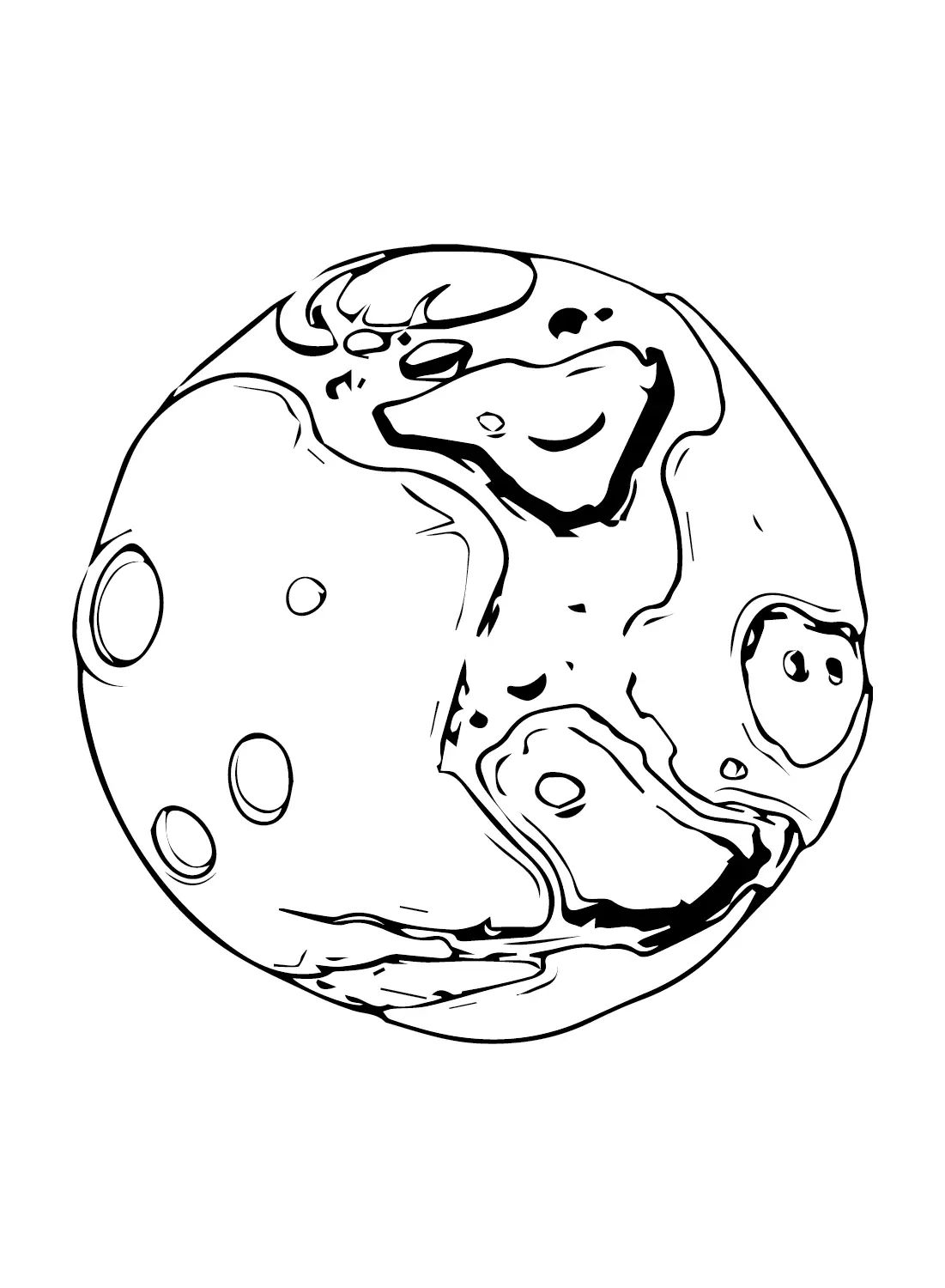 Çocuklar İçin  Mars Boyama Sayfaları 