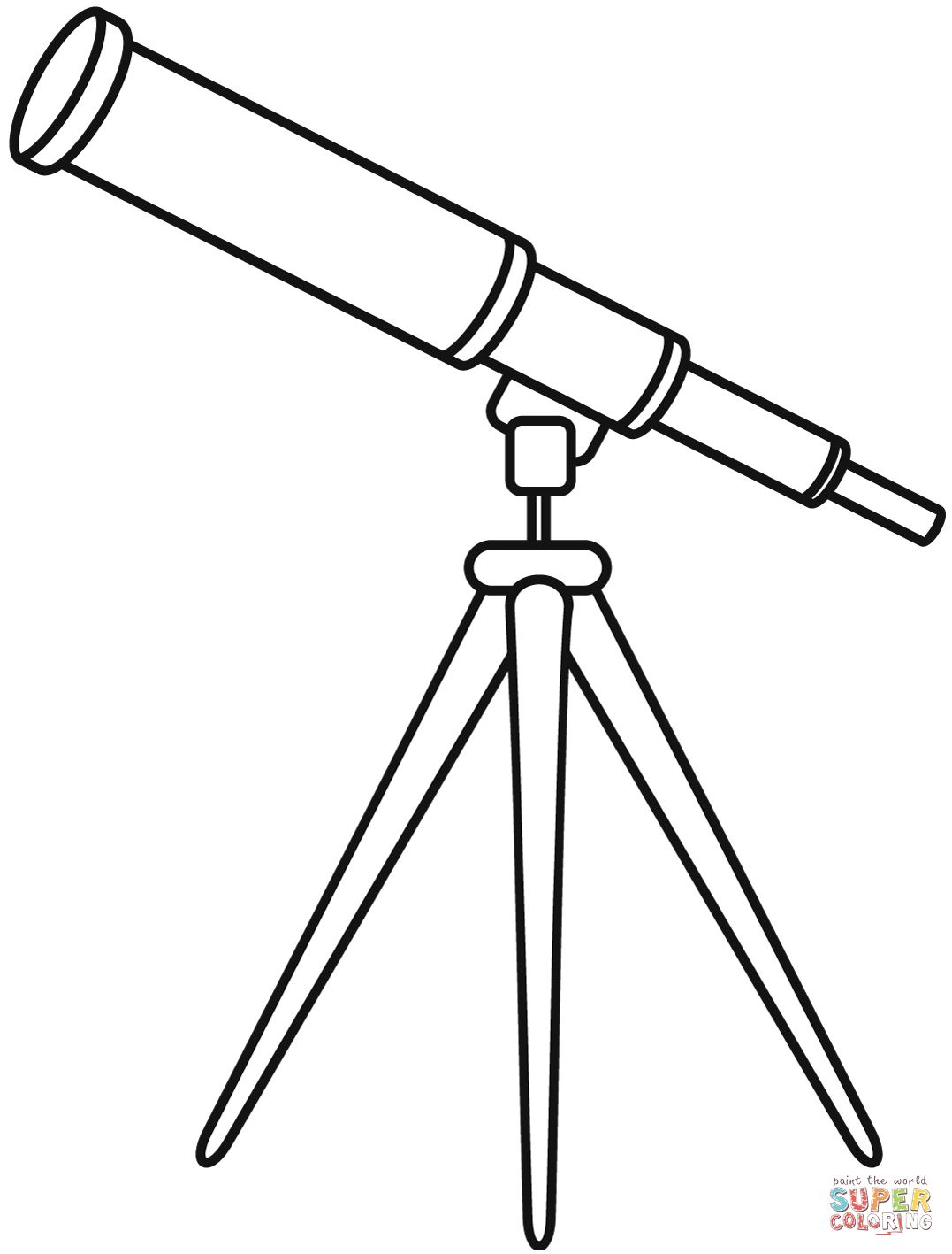 Çocuklar İçin  Teleskop Boyama Sayfaları 