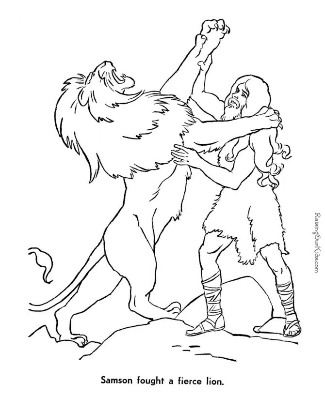 Çocuklar İçin Aslan Boyama Sayfaları 