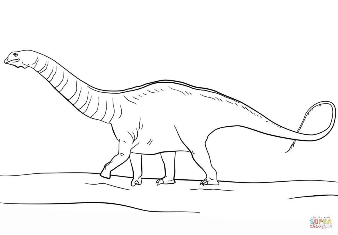Çocuklar İçin Apatosaurus Boyama Sayfaları 