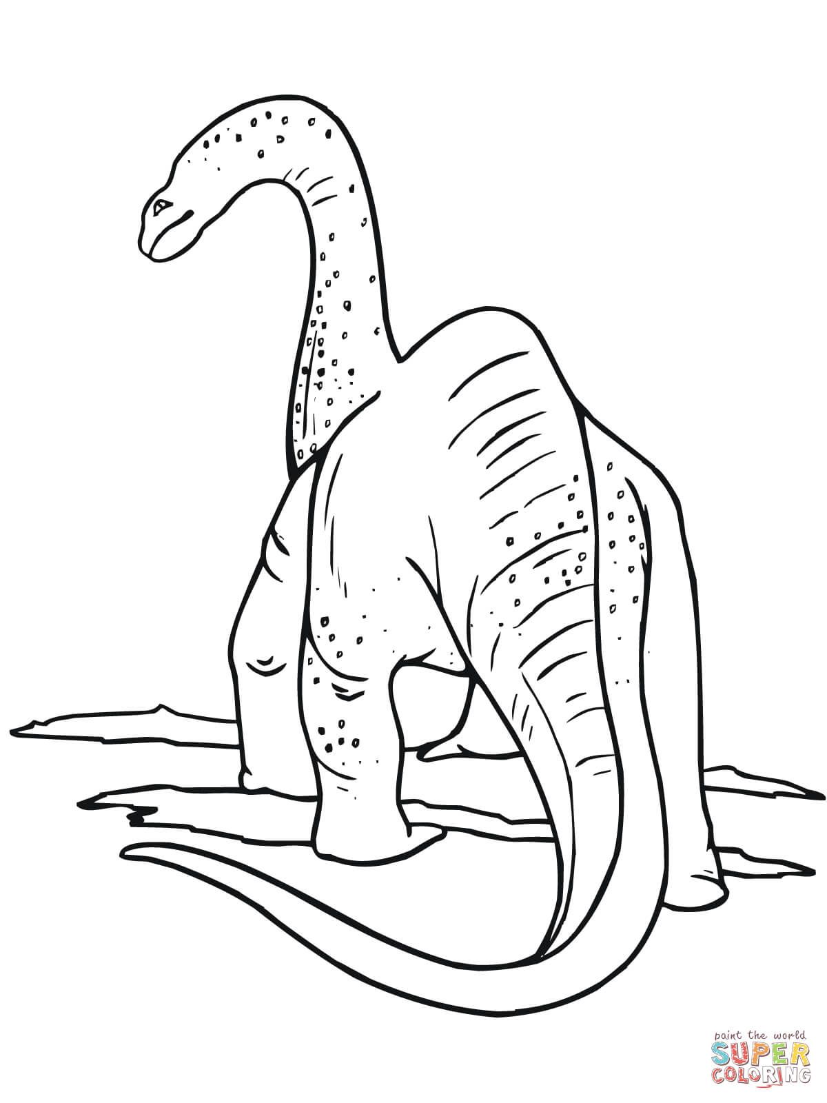 Çocuklar İçin Apatosaurus Boyama Sayfaları 