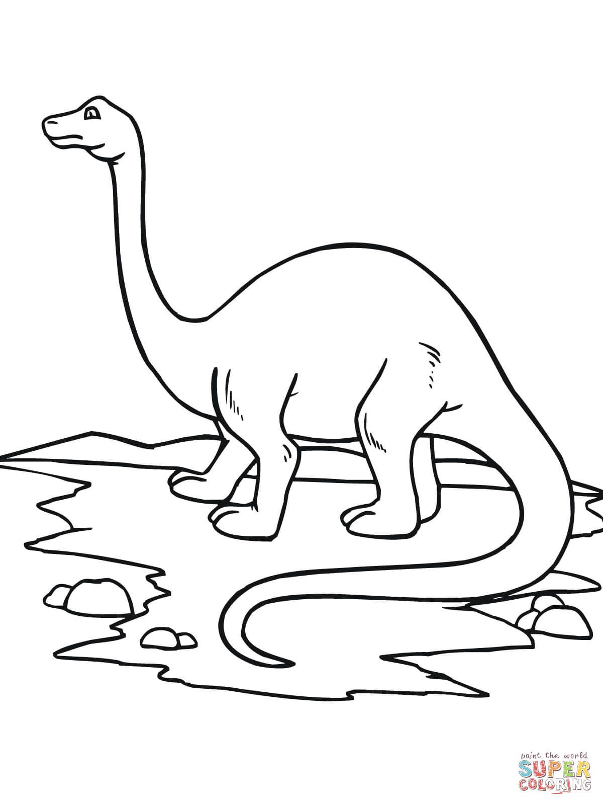 Çocuklar İçin Apatosaurus Boyama Sayfaları 
