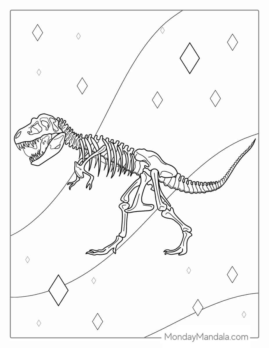 Çocuklar İçin T-rex Boyama Sayfaları 