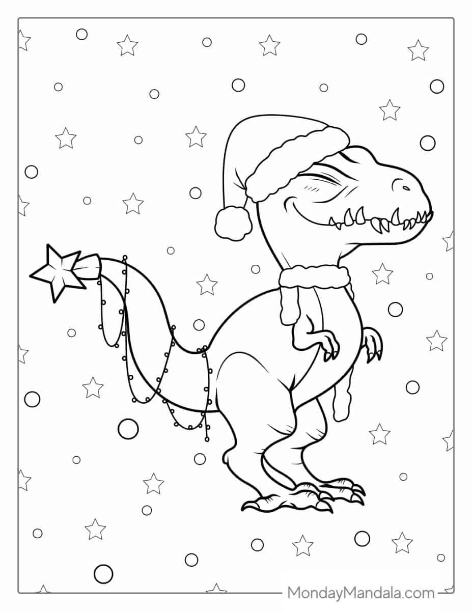 Çocuklar İçin T-rex Boyama Sayfaları 