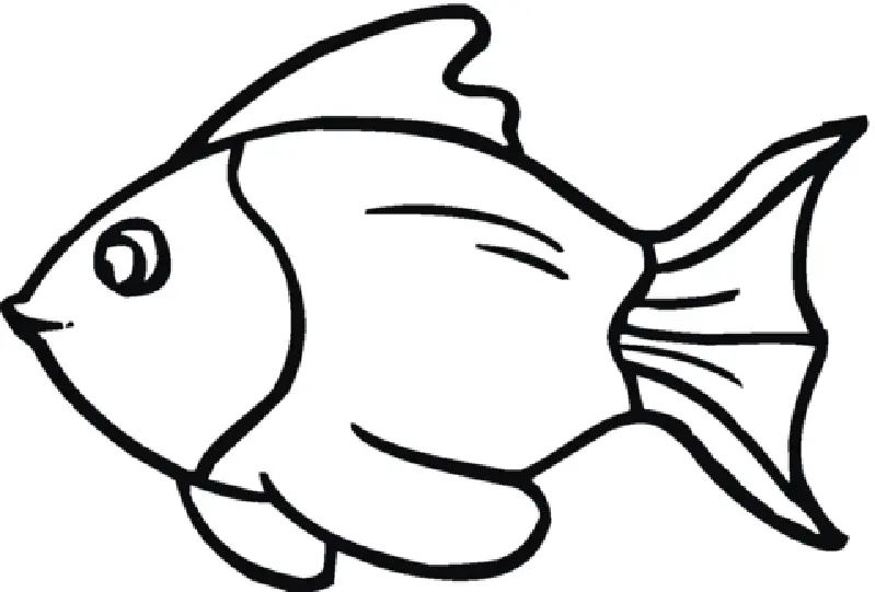 Çocuklar İçin Goldfish Boyama Sayfaları 