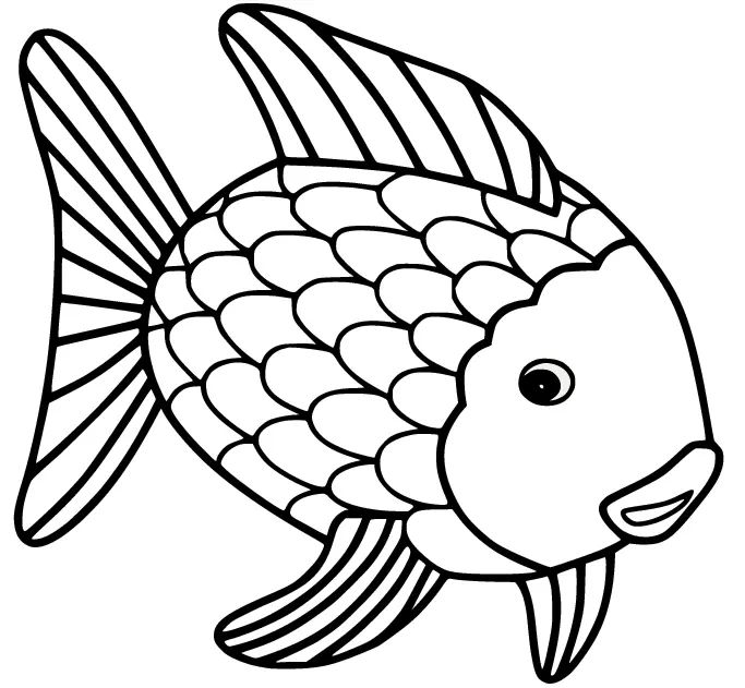 Çocuklar İçin Goldfish Boyama Sayfaları 