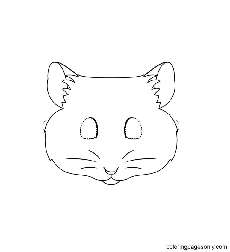 Çocuklar İçin Hamster Boyama Sayfaları 