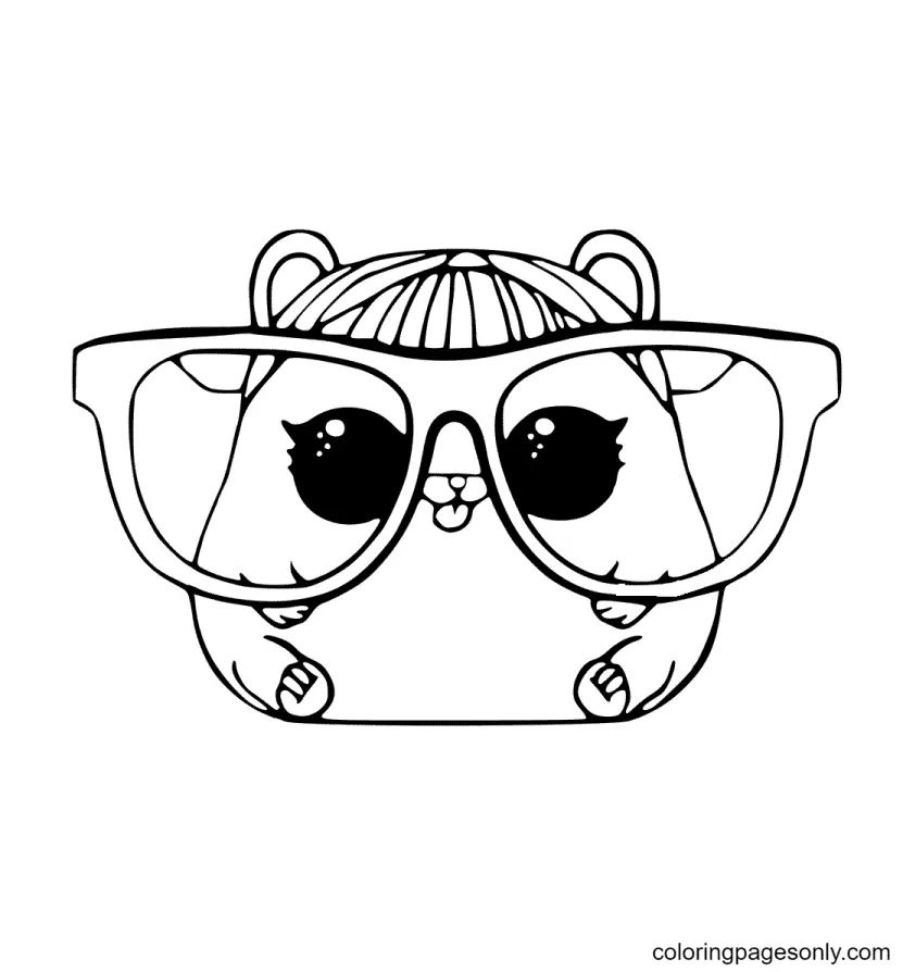 Çocuklar İçin Hamster Boyama Sayfaları 