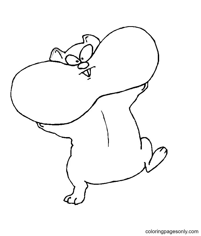 Çocuklar İçin Hamster Boyama Sayfaları 