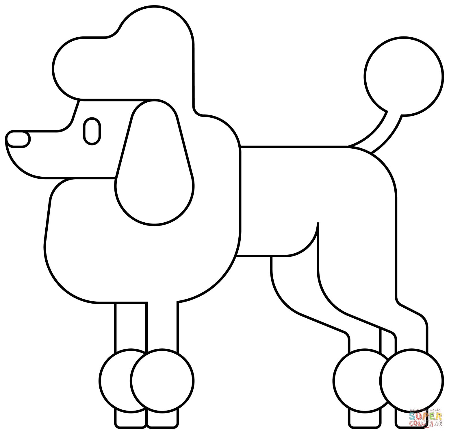 Çocuklar İçin Kaniş-Köpek Boyama Sayfaları 