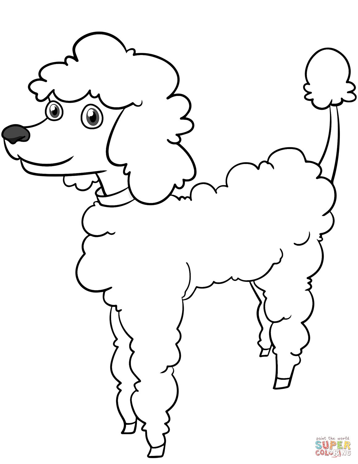 Çocuklar İçin Kaniş-Köpek Boyama Sayfaları 