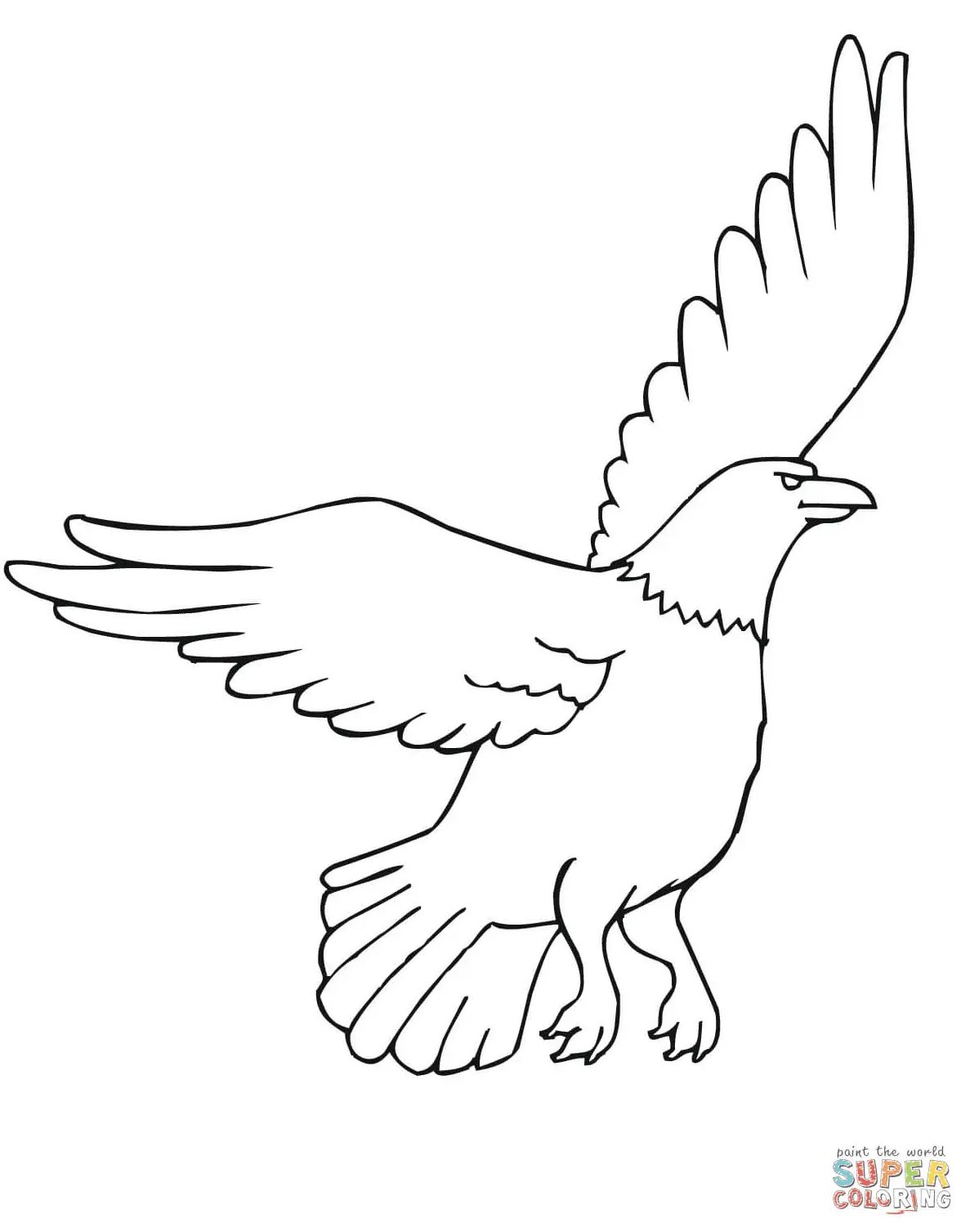 Çocuklar İçin Kartal Boyama Sayfaları 