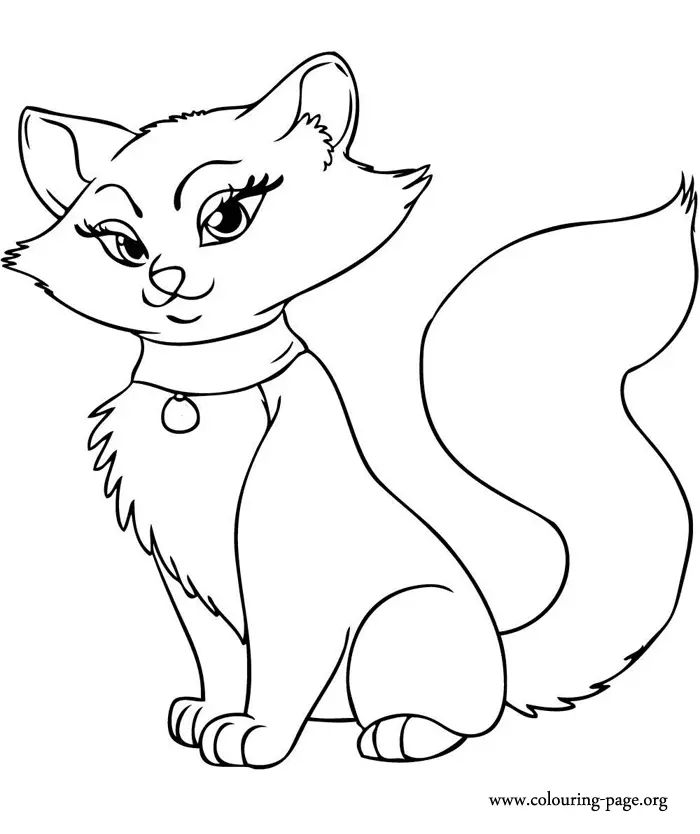 Çocuklar İçin Kedi Boyama Sayfaları 