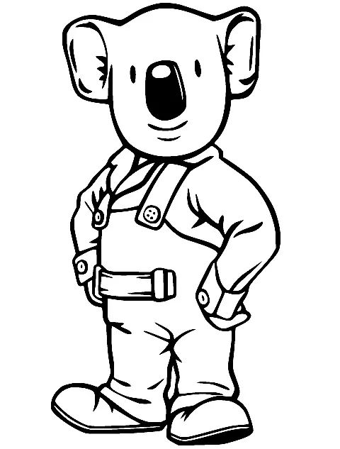 Çocuklar İçin Koala Boyama Sayfaları 