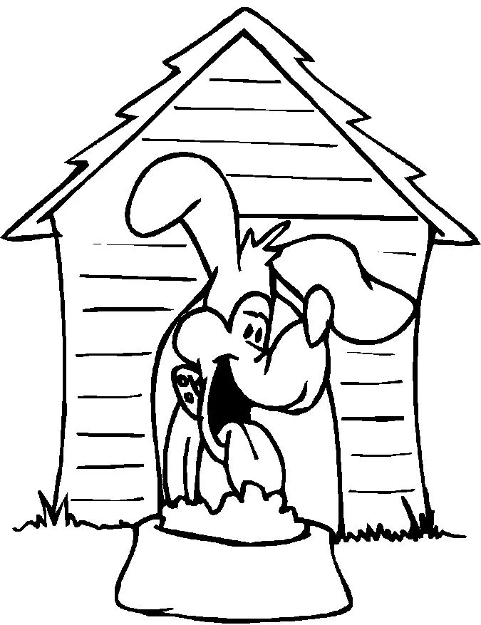 Çocuklar İçin Köpek Boyama Sayfaları 