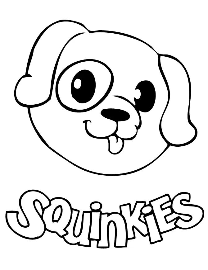 Çocuklar İçin Köpek Boyama Sayfaları 