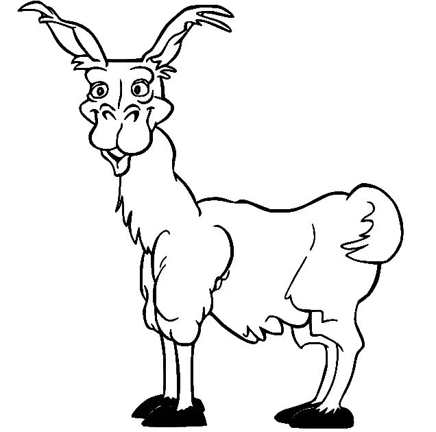 Çocuklar İçin Lama Boyama Sayfaları 