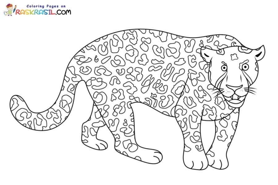 Çocuklar İçin Leopar Boyama Sayfaları 