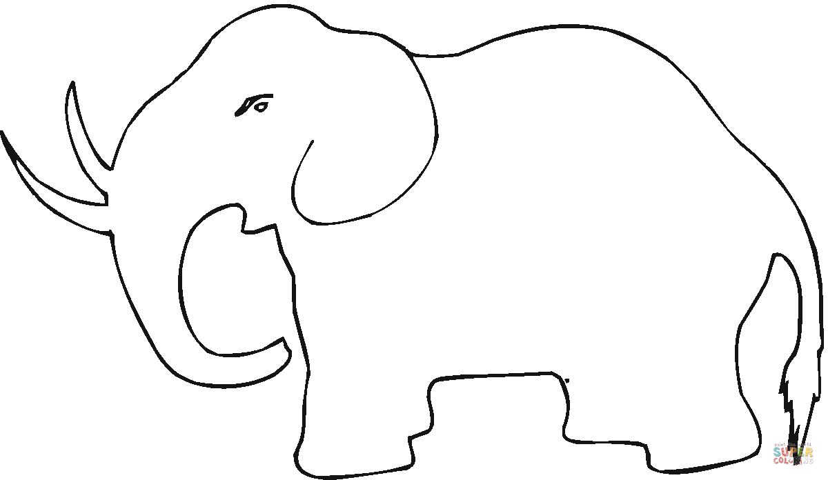 Çocuklar İçin Mamut Boyama Sayfaları 
