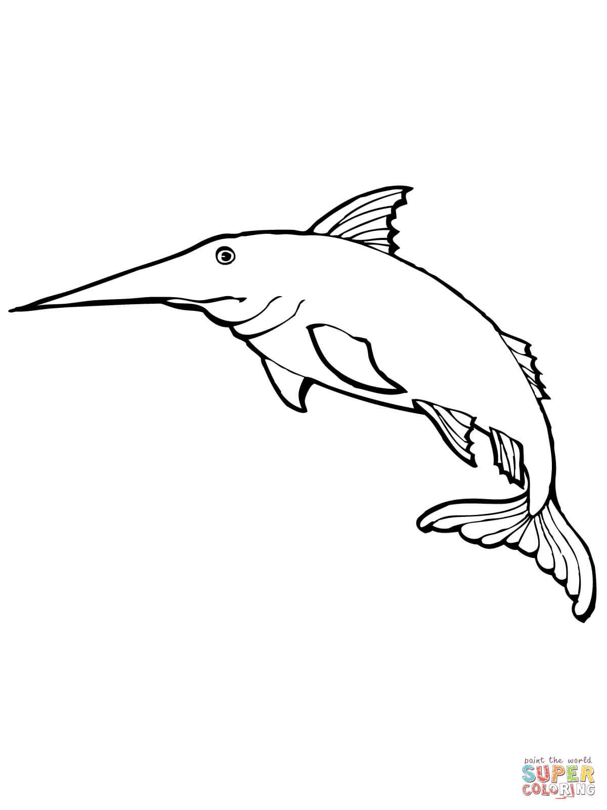 Çocuklar İçin Marlin-balığı Boyama Sayfaları 