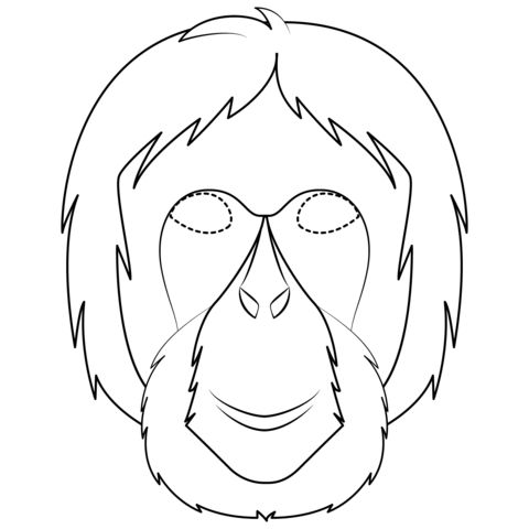 Çocuklar İçin Orangutan Boyama Sayfaları 