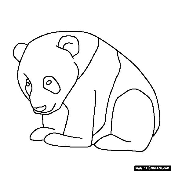 Çocuklar İçin Panda Boyama Sayfaları 