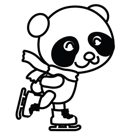 Çocuklar İçin Panda Boyama Sayfaları 