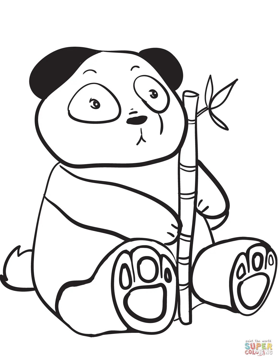 Çocuklar İçin Panda Boyama Sayfaları 