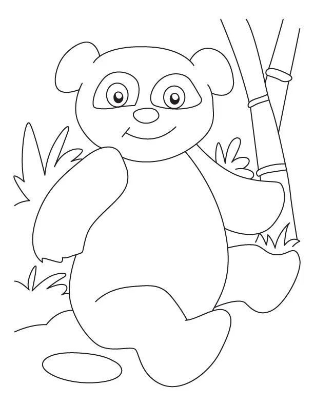 Çocuklar İçin Panda Boyama Sayfaları 