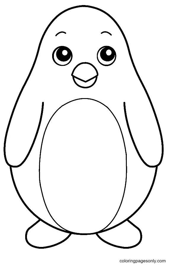 Çocuklar İçin Penguen Boyama Sayfaları 