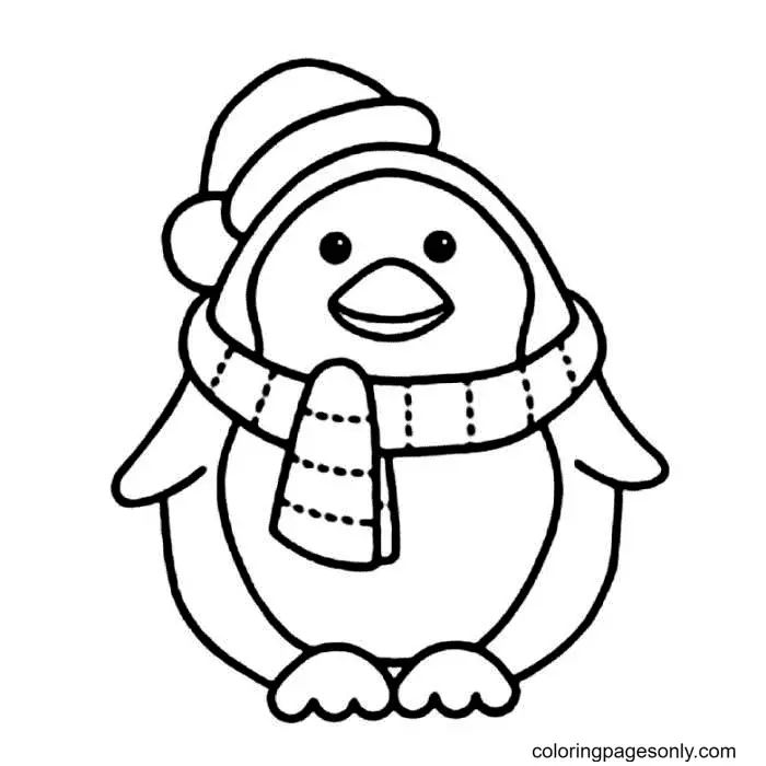 Çocuklar İçin Penguen Boyama Sayfaları 