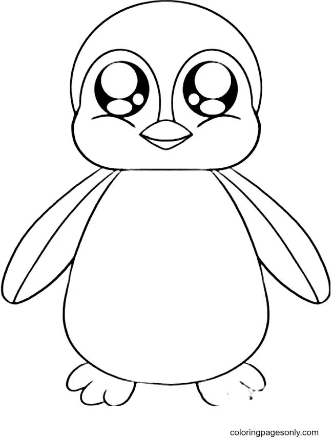 Çocuklar İçin Penguen Boyama Sayfaları 