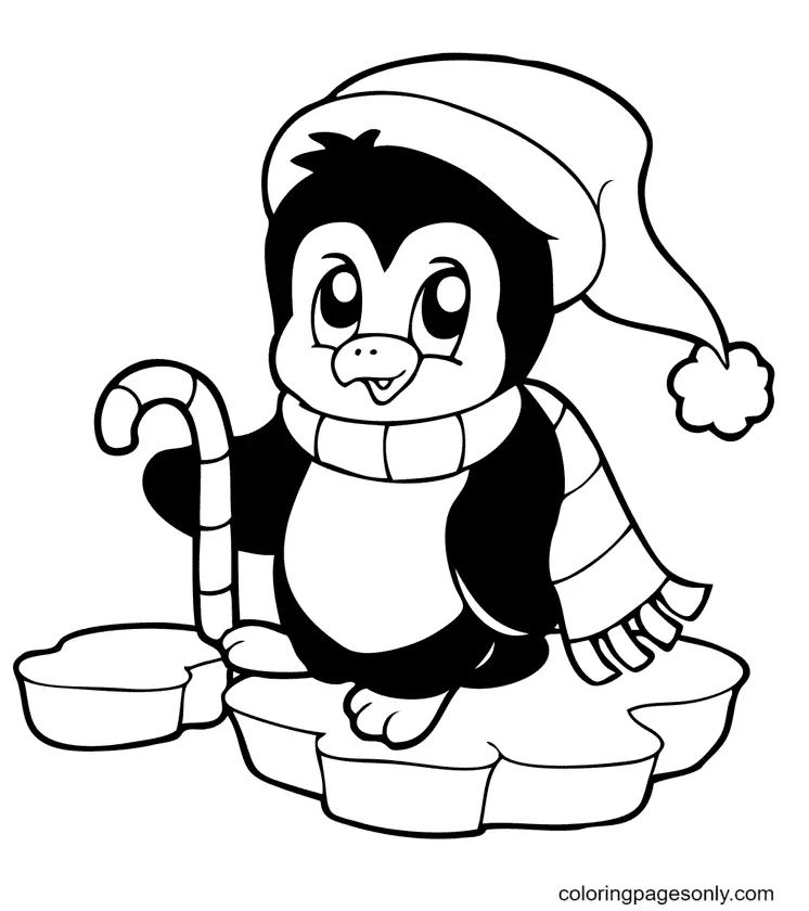 Çocuklar İçin Penguen Boyama Sayfaları 