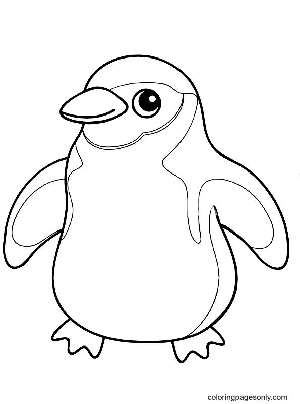 Çocuklar İçin Penguen Boyama Sayfaları 