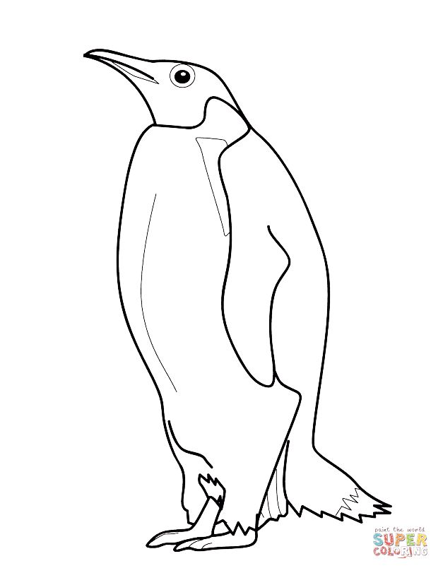 Çocuklar İçin Penguen Boyama Sayfaları 