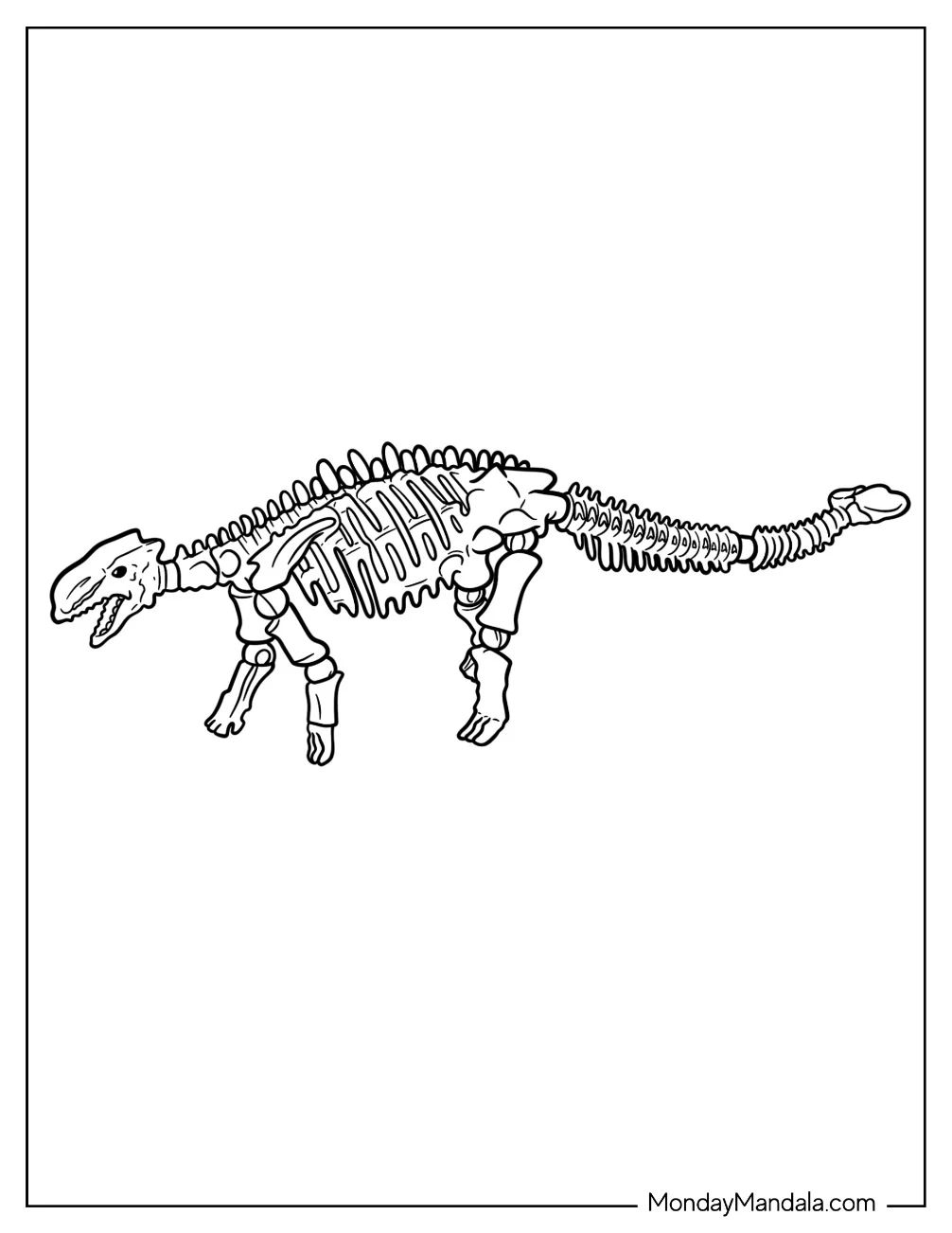 Çocuklar İçin Ankylosaurus Boyama Sayfaları 