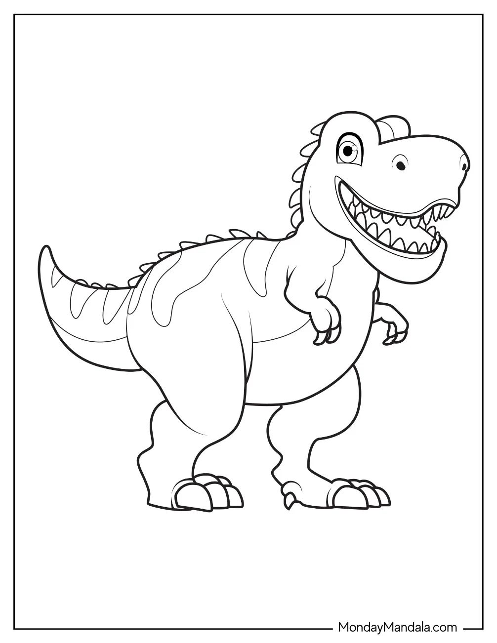 Çocuklar İçin Gigantosaurus Boyama Sayfaları 