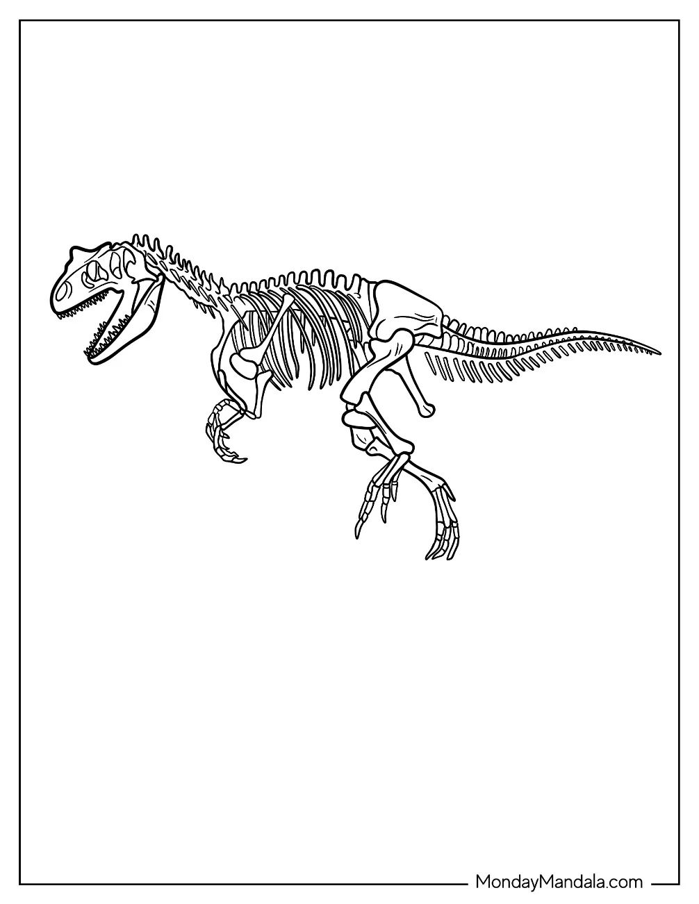 Çocuklar İçin Gigantosaurus Boyama Sayfaları 