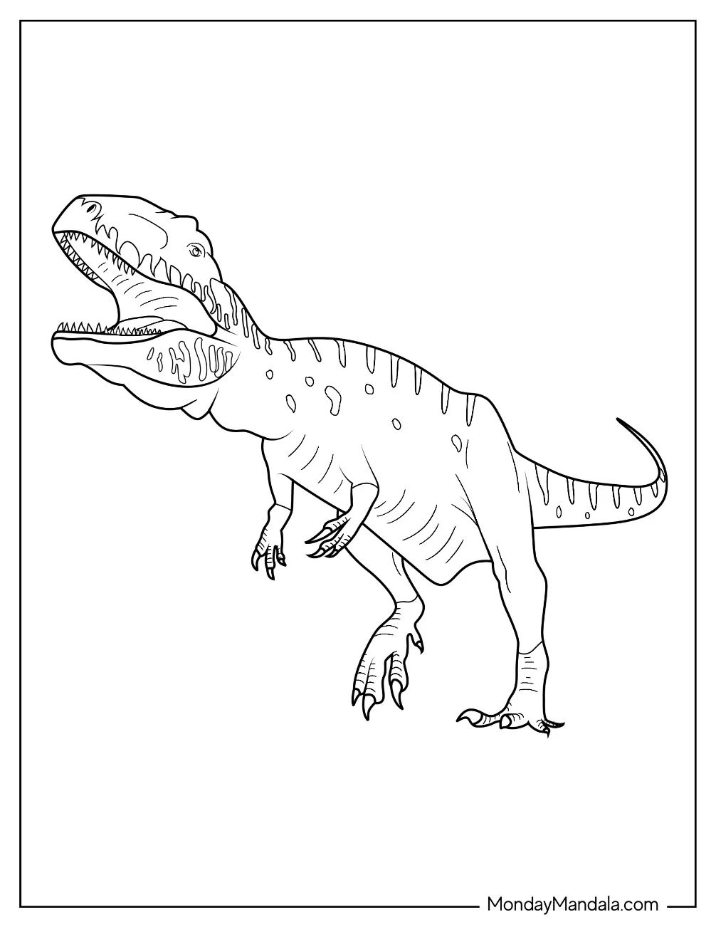 Çocuklar İçin Gigantosaurus Boyama Sayfaları 
