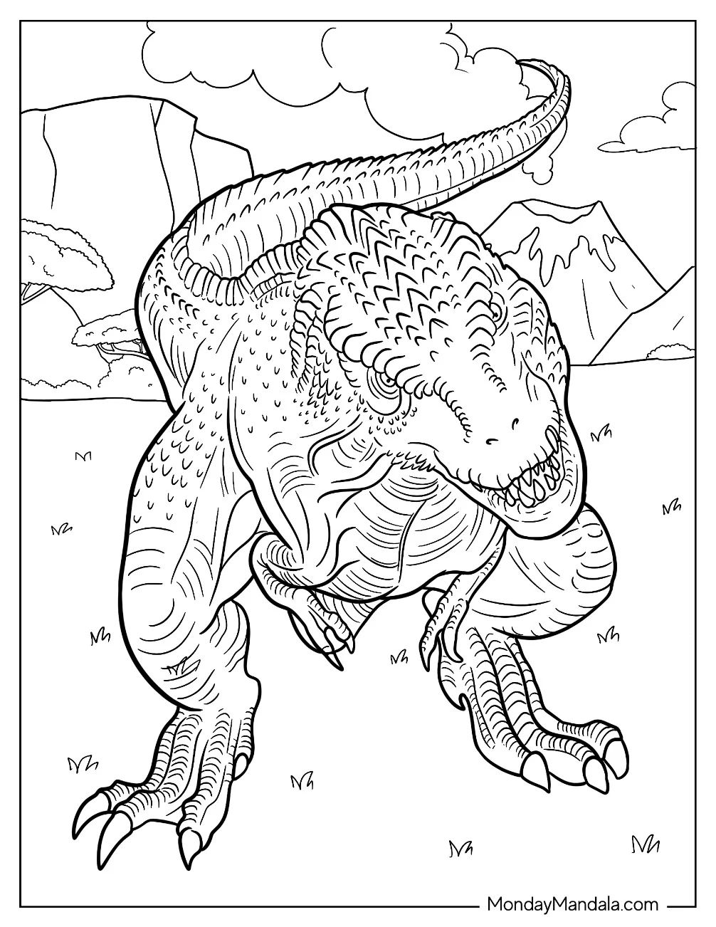 Çocuklar İçin Gigantosaurus Boyama Sayfaları 