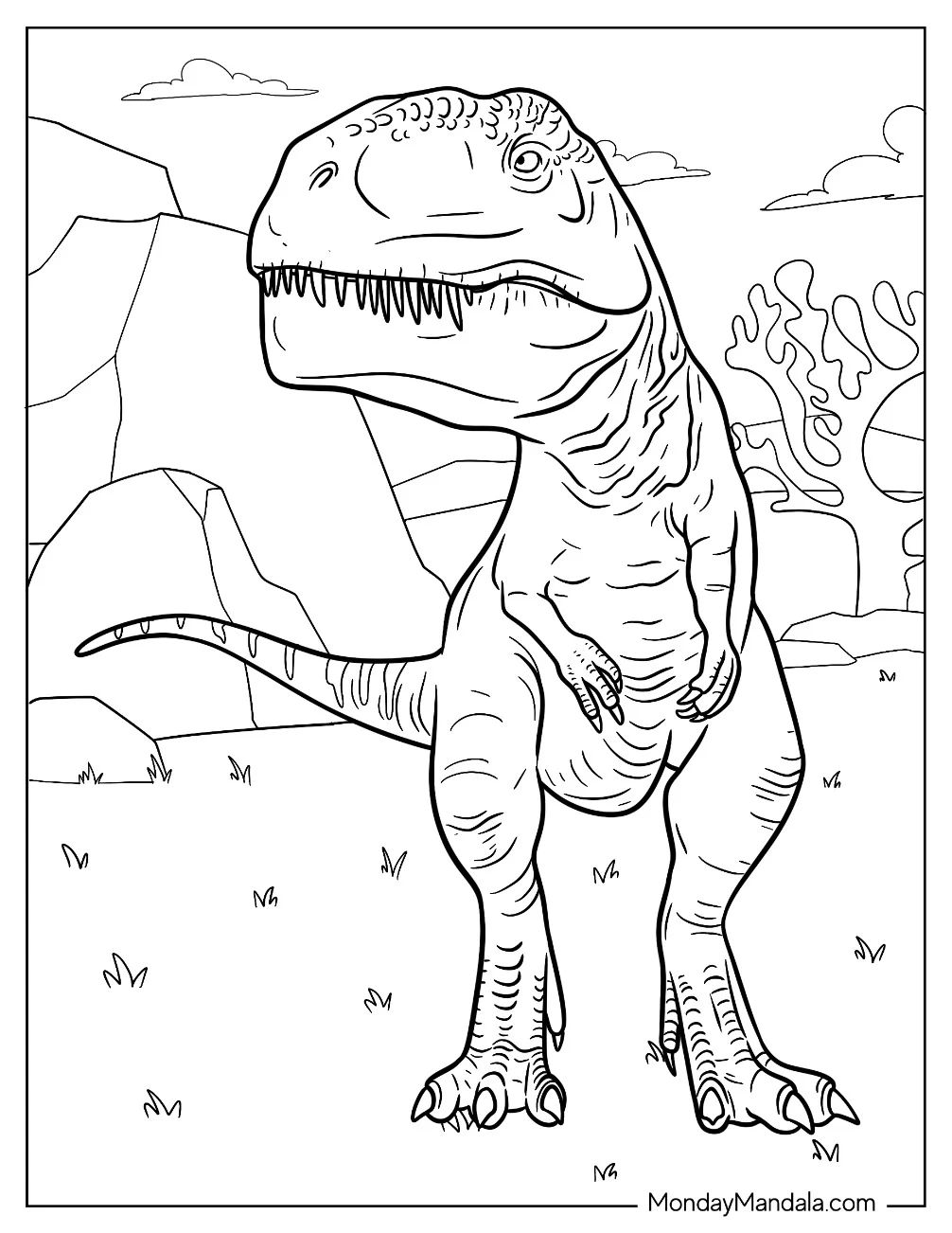 Çocuklar İçin Gigantosaurus Boyama Sayfaları 
