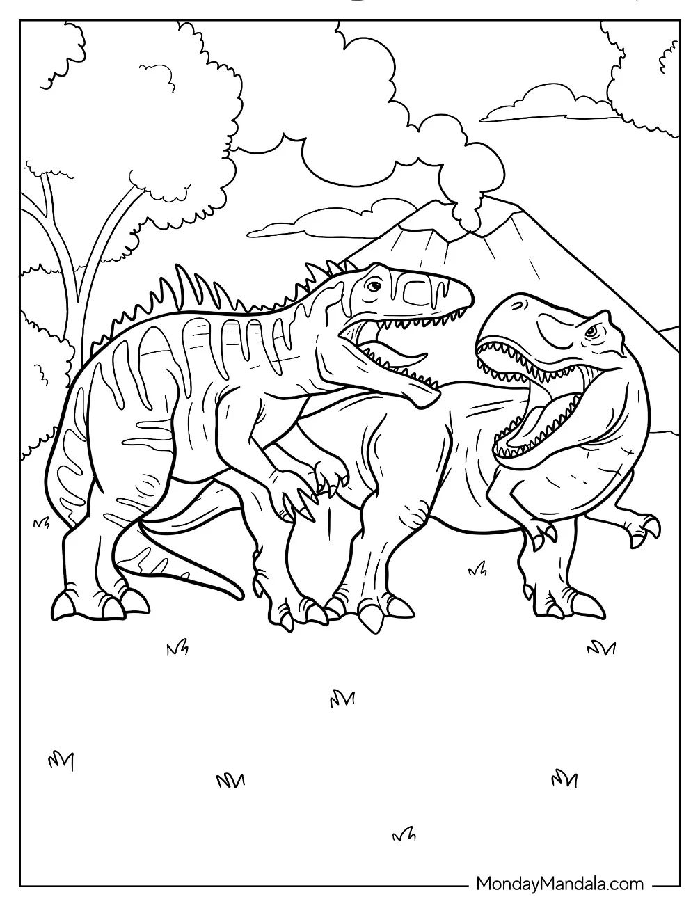 Çocuklar İçin Gigantosaurus Boyama Sayfaları 