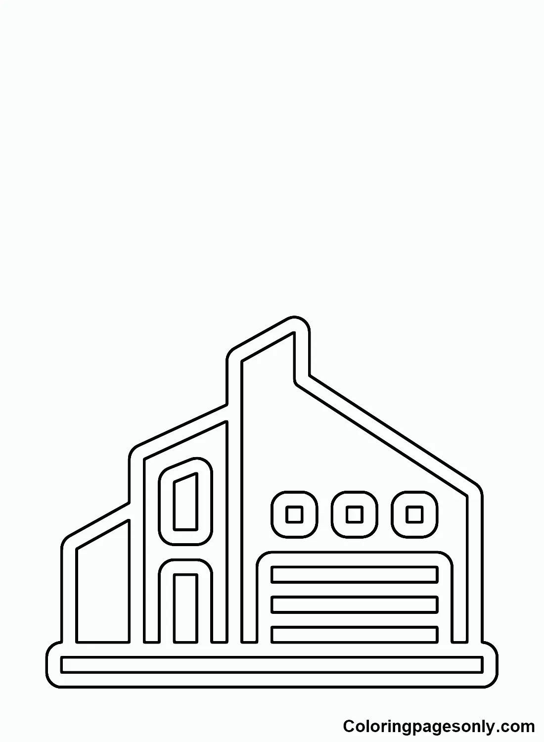 Çocuklar İçin Fabrika Boyama Sayfaları 